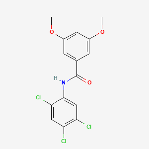 molecular formula C15H12Cl3NO3 B3455656 3,5-dimethoxy-N-(2,4,5-trichlorophenyl)benzamide 