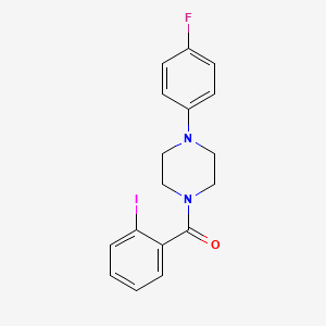 molecular formula C17H16FIN2O B3455666 1-(4-fluorophenyl)-4-(2-iodobenzoyl)piperazine 