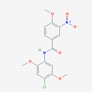 N-(4-chloro-2,5-dimethoxyphenyl)-4-methoxy-3-nitrobenzamide