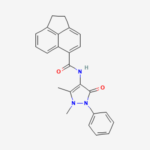 N-(1,5-dimethyl-3-oxo-2-phenyl-2,3-dihydro-1H-pyrazol-4-yl)-1,2-dihydro-5-acenaphthylenecarboxamide