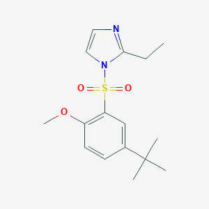 1-[(5-tert-butyl-2-methoxyphenyl)sulfonyl]-2-ethyl-1H-imidazole