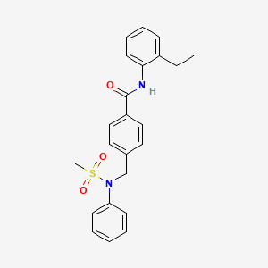 N-(2-ethylphenyl)-4-{[(methylsulfonyl)(phenyl)amino]methyl}benzamide