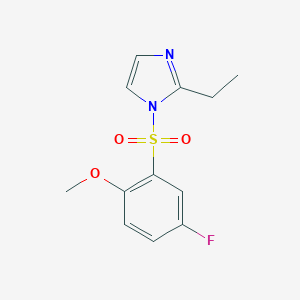 2-ethyl-1-[(5-fluoro-2-methoxyphenyl)sulfonyl]-1H-imidazole