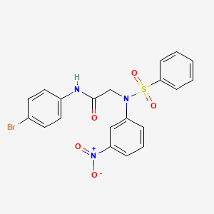 N~1~-(4-bromophenyl)-N~2~-(3-nitrophenyl)-N~2~-(phenylsulfonyl)glycinamide