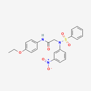 N~1~-(4-ethoxyphenyl)-N~2~-(3-nitrophenyl)-N~2~-(phenylsulfonyl)glycinamide