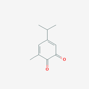 molecular formula C10H12O2 B034558 3-Methyl-5-(propan-2-yl)cyclohexa-3,5-diene-1,2-dione CAS No. 103324-10-3