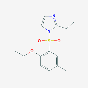 1-[(2-ethoxy-5-methylphenyl)sulfonyl]-2-ethyl-1H-imidazole