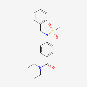 4-[benzyl(methylsulfonyl)amino]-N,N-diethylbenzamide