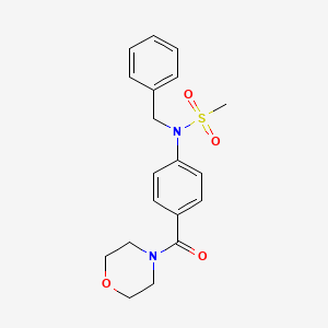 N-benzyl-N-[4-(4-morpholinylcarbonyl)phenyl]methanesulfonamide