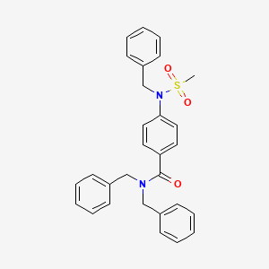 N,N-dibenzyl-4-[benzyl(methylsulfonyl)amino]benzamide