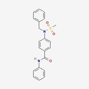 4-[benzyl(methylsulfonyl)amino]-N-phenylbenzamide