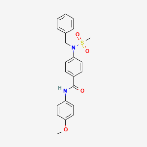 4-[benzyl(methylsulfonyl)amino]-N-(4-methoxyphenyl)benzamide