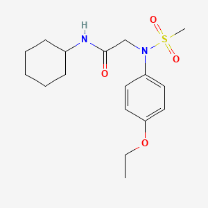 N~1~-cyclohexyl-N~2~-(4-ethoxyphenyl)-N~2~-(methylsulfonyl)glycinamide