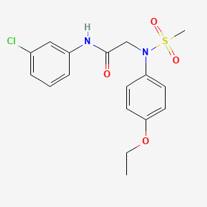 N~1~-(3-chlorophenyl)-N~2~-(4-ethoxyphenyl)-N~2~-(methylsulfonyl)glycinamide