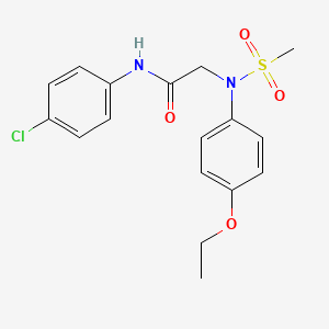 N~1~-(4-chlorophenyl)-N~2~-(4-ethoxyphenyl)-N~2~-(methylsulfonyl)glycinamide