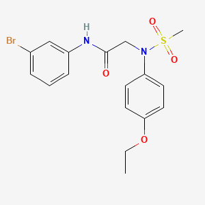 N~1~-(3-bromophenyl)-N~2~-(4-ethoxyphenyl)-N~2~-(methylsulfonyl)glycinamide