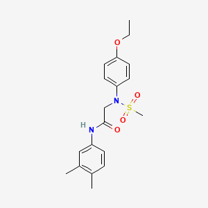 N~1~-(3,4-dimethylphenyl)-N~2~-(4-ethoxyphenyl)-N~2~-(methylsulfonyl)glycinamide
