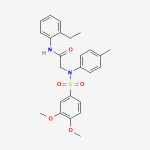 N~2~-[(3,4-dimethoxyphenyl)sulfonyl]-N~1~-(2-ethylphenyl)-N~2~-(4-methylphenyl)glycinamide