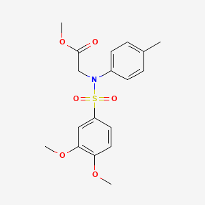 methyl N-[(3,4-dimethoxyphenyl)sulfonyl]-N-(4-methylphenyl)glycinate