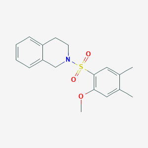 2-(2-methoxy-4,5-dimethylphenyl)sulfonyl-3,4-dihydro-1H-isoquinoline