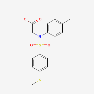 methyl N-(4-methylphenyl)-N-{[4-(methylthio)phenyl]sulfonyl}glycinate