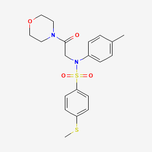 N-(4-methylphenyl)-4-(methylthio)-N-[2-(4-morpholinyl)-2-oxoethyl]benzenesulfonamide
