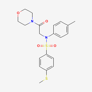 molecular formula C20H24N2O4S2 B3455925 N-(4-methylphenyl)-4-(methylthio)-N-[2-(4-morpholinyl)-2-oxoethyl]benzenesulfonamide 