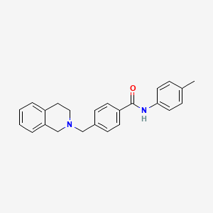 4-(3,4-dihydro-2(1H)-isoquinolinylmethyl)-N-(4-methylphenyl)benzamide