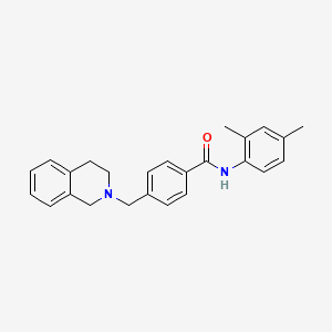 molecular formula C25H26N2O B3455972 4-(3,4-dihydro-2(1H)-isoquinolinylmethyl)-N-(2,4-dimethylphenyl)benzamide 