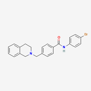 molecular formula C23H21BrN2O B3455990 N-(4-bromophenyl)-4-(3,4-dihydro-2(1H)-isoquinolinylmethyl)benzamide 