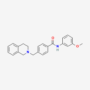 4-(3,4-dihydro-2(1H)-isoquinolinylmethyl)-N-(3-methoxyphenyl)benzamide