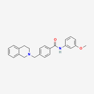 molecular formula C24H24N2O2 B3455999 4-(3,4-dihydro-2(1H)-isoquinolinylmethyl)-N-(3-methoxyphenyl)benzamide 