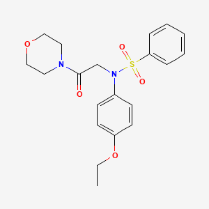 N-(4-ethoxyphenyl)-N-[2-(4-morpholinyl)-2-oxoethyl]benzenesulfonamide