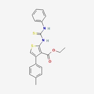 ethyl 2-[(anilinocarbonothioyl)amino]-4-(4-methylphenyl)-3-thiophenecarboxylate