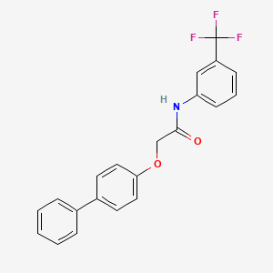 2-(4-biphenylyloxy)-N-[3-(trifluoromethyl)phenyl]acetamide