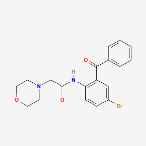 molecular formula C19H19BrN2O3 B3456106 N-(2-benzoyl-4-bromophenyl)-2-(4-morpholinyl)acetamide 