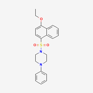 1-[(4-Ethoxynaphthyl)sulfonyl]-4-phenylpiperazine