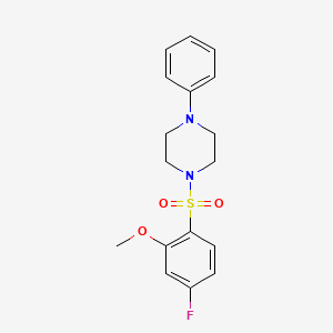1-[(4-fluoro-2-methoxyphenyl)sulfonyl]-4-phenylpiperazine