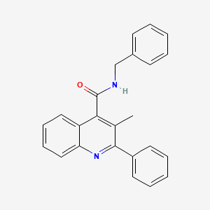 N-benzyl-3-methyl-2-phenyl-4-quinolinecarboxamide