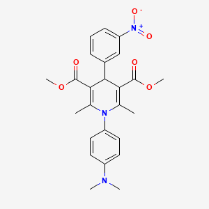 dimethyl 1-[4-(dimethylamino)phenyl]-2,6-dimethyl-4-(3-nitrophenyl)-1,4-dihydro-3,5-pyridinedicarboxylate