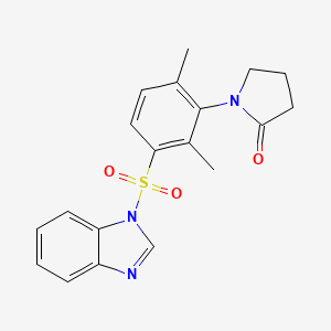 1-[3-(1H-benzimidazol-1-ylsulfonyl)-2,6-dimethylphenyl]-2-pyrrolidinone