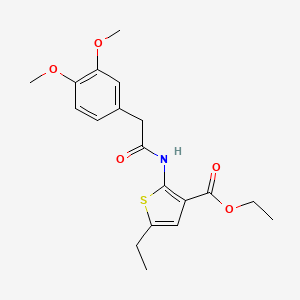 ethyl 2-{[(3,4-dimethoxyphenyl)acetyl]amino}-5-ethyl-3-thiophenecarboxylate