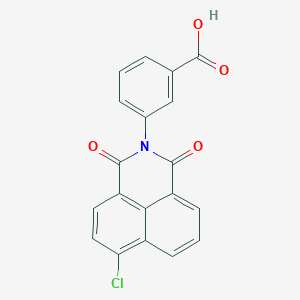 molecular formula C19H10ClNO4 B3456171 3-(6-chloro-1,3-dioxo-1H-benzo[de]isoquinolin-2(3H)-yl)benzoic acid 