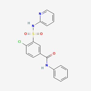 4-chloro-N-phenyl-3-[(2-pyridinylamino)sulfonyl]benzamide