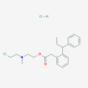 molecular formula C22H29Cl2NO2 B034563 Meproadifen mustard CAS No. 105555-57-5