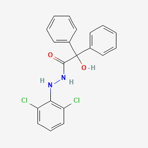 N'-(2,6-dichlorophenyl)-2-hydroxy-2,2-diphenylacetohydrazide