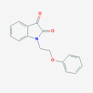 molecular formula C16H13NO3 B345637 1-(2-苯氧基乙基)-1H-吲哚-2,3-二酮 CAS No. 332172-76-6