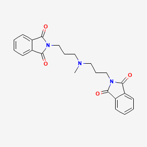 molecular formula C23H23N3O4 B3456388 2,2'-[(methylimino)di-3,1-propanediyl]bis(1H-isoindole-1,3(2H)-dione) 