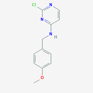 2-chloro-N-[(4-methoxyphenyl)methyl]pyrimidin-4-amine