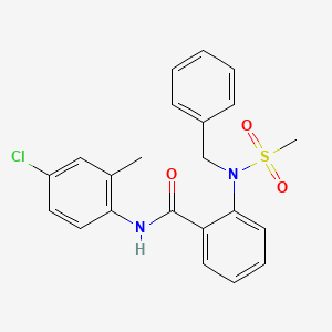 2-[benzyl(methylsulfonyl)amino]-N-(4-chloro-2-methylphenyl)benzamide